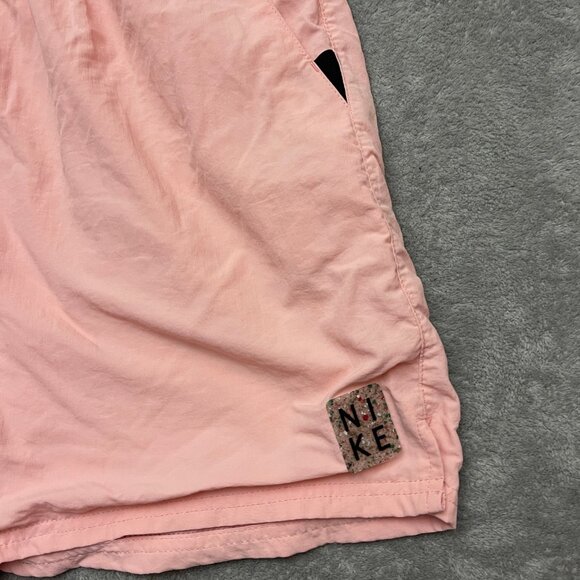 Nike Solid Icon Volley Swim Shorts Coral Pink Mens Size XL 5" Inseam Pockets - Picture 2 of 11